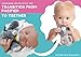 Nookums Paci-Plushies Shakies - Pacifier Holder with Built in Rattle (2 in 1)- Adapts to Name Brand Pacifiers, Suitable for All Ages, Plush Toy Includes Detachable Pacifier (Bull Dog)