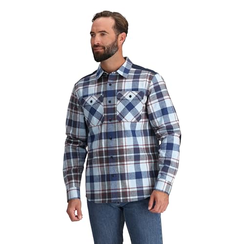 OUTDOOR RESEARCH Men's Wallingford Flannel Long Sleeve Shirt Jacket | Made from Breathable Cotton, UPF 50+, Relaxed Fit