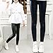 Leather Pants for Girls High Waist Fashion Pleather Stretchy Leggings Solid Softy Lightweight Summer (Black, 3-4 Years)