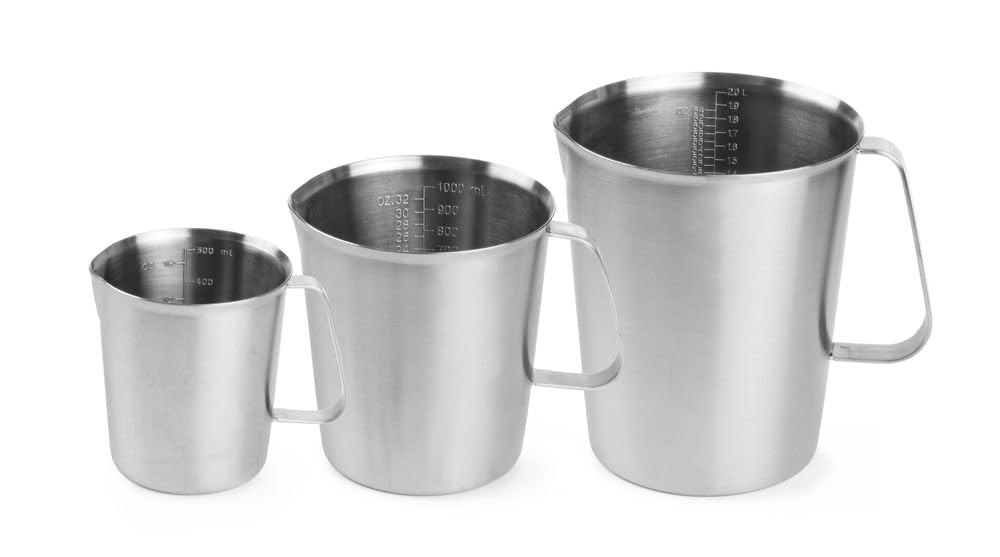 HENDI Miarka stalowa z podziałką - 0,5l