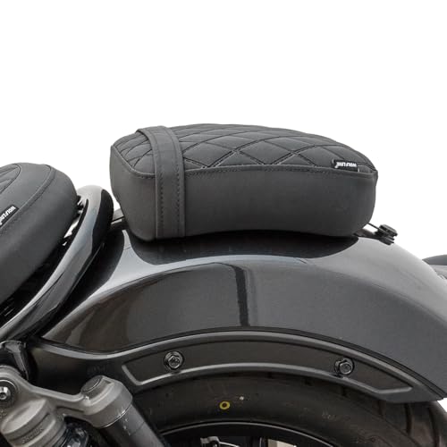 TAZGANTAX Beifahrer hinten Kissensitz Soziuspolster hinten + Fahrersitzpolster vorne kompatibel mit Rebel CM1100/CMX 1100 Rebel 1100 CMX1100 Zubehör 2021-2023 (Beifahrersitz hinten–Schwarz)