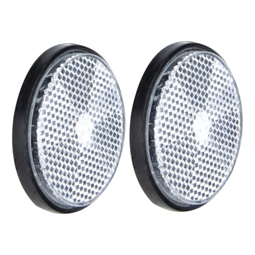 BELLIFFY 2Pcs Touring Car Reflectors Durable Plastic Bike Reflective for Enhanced Night Safety Easy to Install Bicycles Warning Tools
