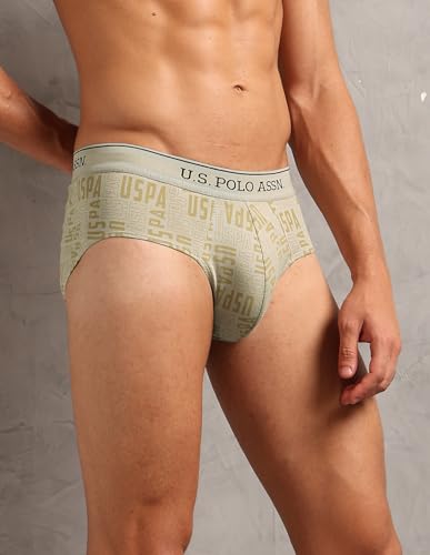 Image of U.S. Polo ASSN. Mens OEB17 Moisture Wicking Cotton Underwear Briefs - Pack of 3