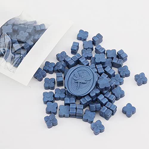 Navy Blue Wax Seal Beads Hydrangea Navy Sealing Wax Beads for Wax Seal Stamp Wedding Invitations Cards Gift Wrapping Letter Sealing (#27 Navy Blue)