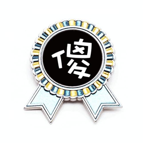 Broche personnage chinois idiot en métal, un cadeau insolite de taille M