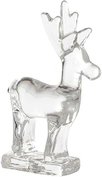 Mini Glass Reindeer - Christmas Holiday Decor - American Made - Mosser Glass USA Crystal