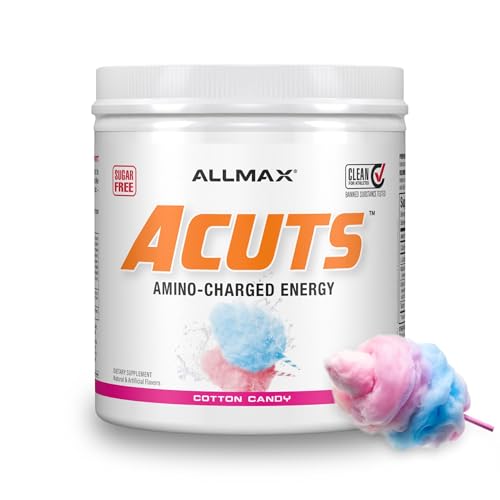Image of ALLMAX ACUTS Amino Energy Powder, 30 Servings, Cotton Candy