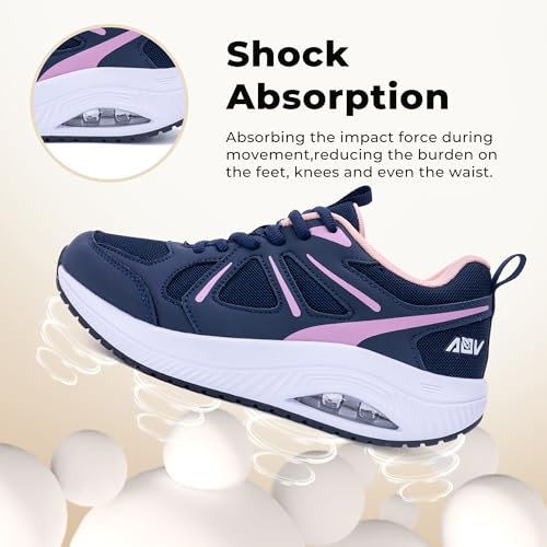 QAUPPE Womens Walking Shoes with Arch Support Athletic Orthotic Sneakers for Women Foot Pain Relief3