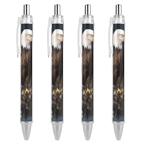 Stylos à bille rétractables pointe moyenne encre noire avec grip écriture douce