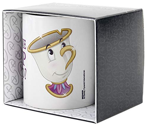 Pyramid International AFMG24628 Beauty and the Beast (Chip One Lump Or Two) Official Boxed Ceramic Coffee/Tea Mug, Paper, Multi-Colour, 11 x 11 x 1.3 cm