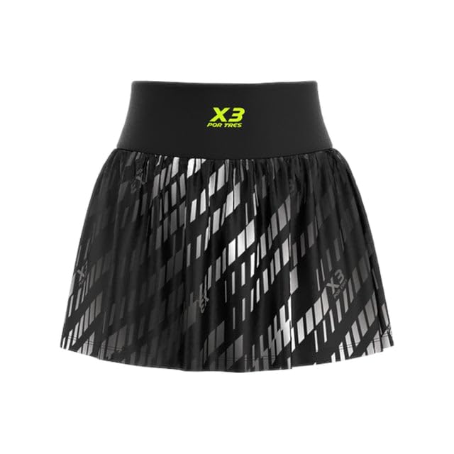 Damen Skirt Irland | Damenrock | atmungsaktiver Rock | integrierte Culotte | bedruckt mit zentralem Logo | Made in Italy