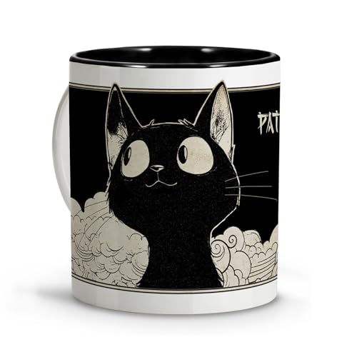 Taza personalizada con nombre. Taza con Dibujo de Gato Estilo