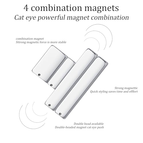 Cat Eye Magnet, 4PCS Cat Eye Gel Nail Polish Magnet Tools Set - Image 2