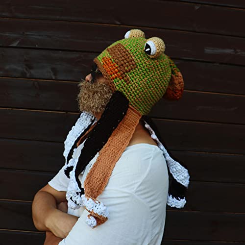 Chapéu tentáculo de polvo adulto, chapéu de crochê feito à mão chapéu de polvo tricotado à mão para