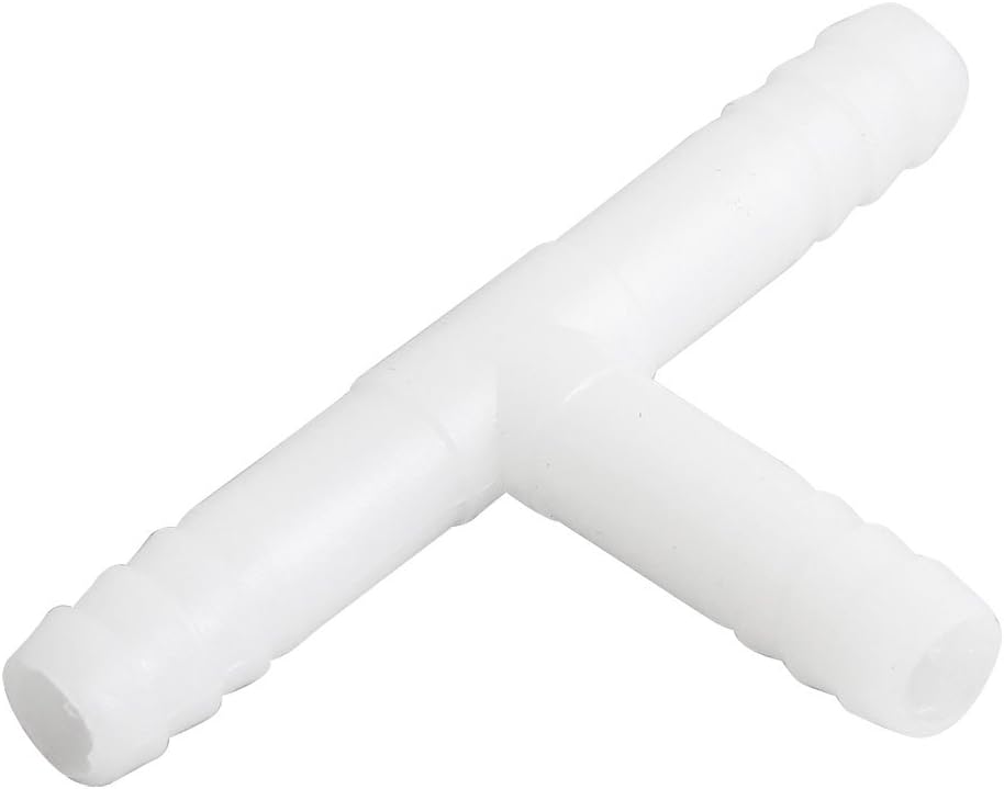 Aexit Plastic 3 Fittings Ways T Shape Hose Barb Connector for 10mm Dia Air Pipe Fittings Water Pipe