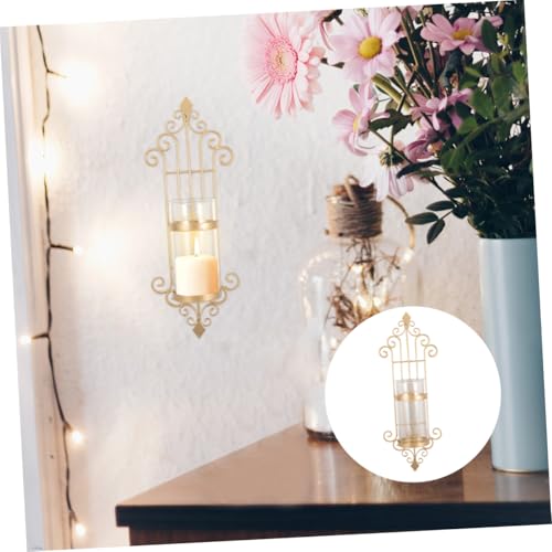 Candelabro de pared de hierro VANZACK con vidrio para una iluminación clásica 4