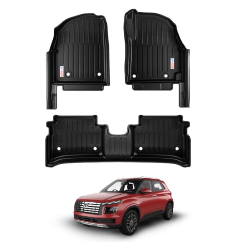 Image of TPE Car Floor Mat for Venue (2025 Onwards) Custom Fit, Heavy Duty & Anti Slip 3D Foot Mat | Waterproof & Dustproof & All Weather Protection | Easy Clean Car Floor Mat for Venue