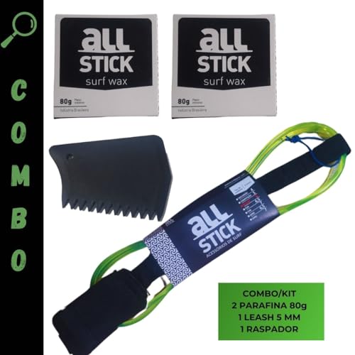 Leash Surf 6 pés 5mm Strep prancha de surf - Cordinha shortboard All Stick c/2 Parafinas Surf + Rasp