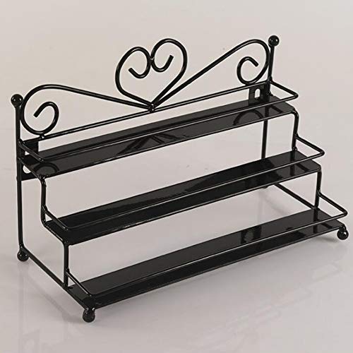 Suszian Makeup Organizer, Nagellack Display Rack Stand Halter, 3 Schicht Herz Nagellack Regal Kosmetik Display Stand… – Bild 4