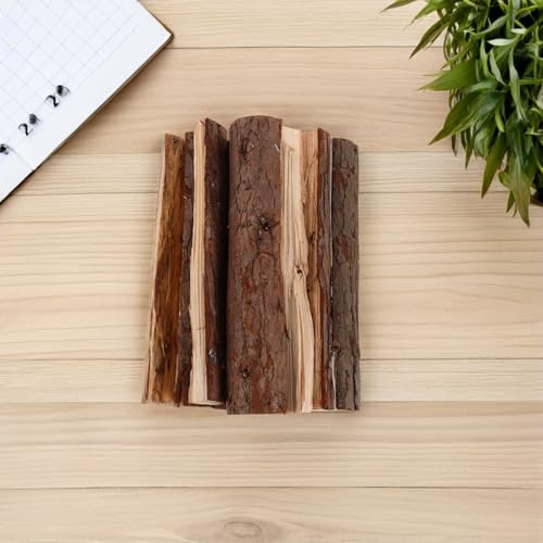 Bois de chauffage sec et bûches décoratives 22 cm lot de 10 pour cheminée, barbecue et jardin