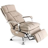 EMIAH Ergonomic Executive Office Chair Big and Tall Reclining Office Chair with Footrest and Lumbar Support Computer Rolling Desk Chair Electric High Back Comfortable Chair for Heavy People