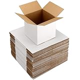 Facile à plier : les boîtes postales blanches pour l'emballage des petites entreprises peuvent être facilement assemblées strictement par des lignes pré-pliées avec de la colle et des rubans adhésifs