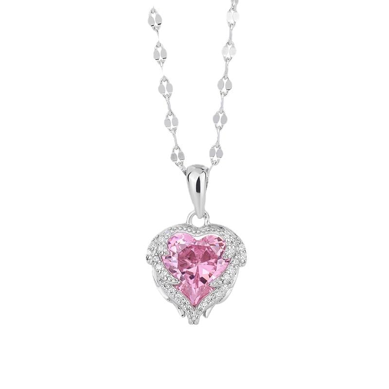 J.RoséeFashion Crystal Heart 925 Sterling Silver Pendant Necklace for Women Gift Packing J.Rosée Fashion Jewelry JR-1031