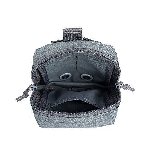 EXCELLENT ELITE SPANKER Tactical Molle Waist Bag Phone Pouch Bag Nylon Utility Pouch for Outdoor Sports(Grey) - Image 4