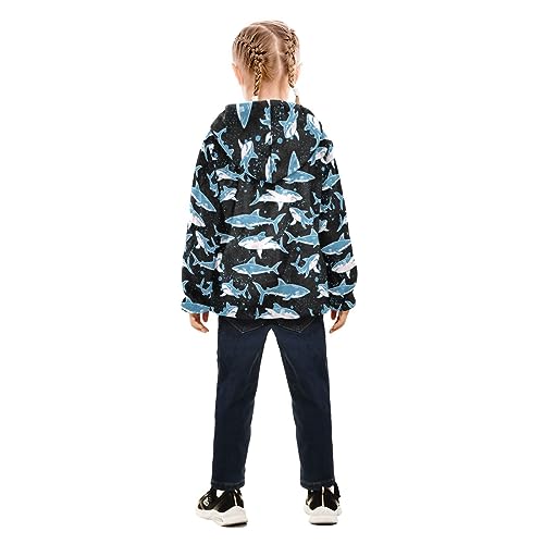 Sharks Boys Fleece Hoody Jacket Zip Up Coat Warm Fall Winter Plush Jacket Long Sleeve Outerwear4