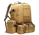 MEIZHITU Mochila Viaje para Escalar Mochila De Senderismo Ligera De 45L, Bolsa De Viaje Multifuncional, Mochila Informal Para Acampar Mochila Trekking(B)