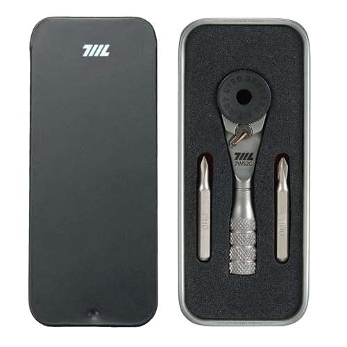 711L マイクロラチェットレンチ ローレット加工グリップ - 4mm 精密ラチェットドライバー 電子機器 時計 スマホ デバイス修理用 ミニラチェットツール