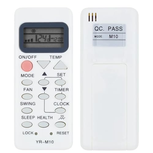 GOUYESHO Mando a distancia de repuesto para aire acondicionado Haier AC YR-M05 YR-M07 YR-M09 YL-M05 9AHH0144 9AHH1077 DS-7UC DS-9UC DS-12UC DS-7HTA DS-9HTA HSU-12