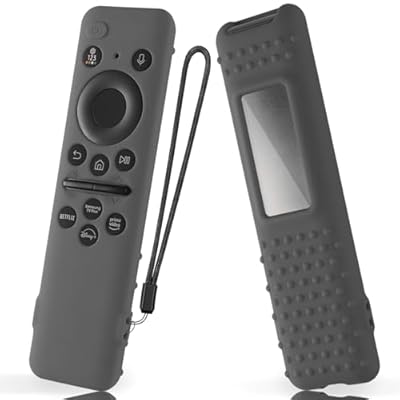 AKSHFETH Silicone Cover for Samsung BN59-01455a BN59-01432J Samsung Solar Cell Remote Control Cover 2023 8K Neo QLED HDR Smart TV Silicone Case (Dark Grey)