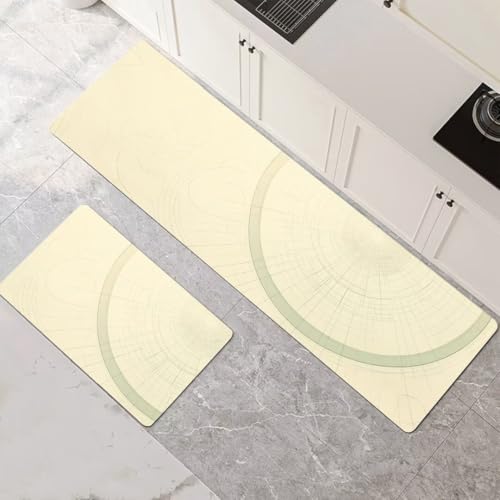 Alfombras de cocina de 2 piezas lavables y antideslizantes para pasillo y comedor sun 2