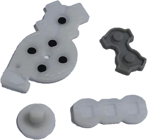 VANJUNN For Wii Controller Buttons Replacement Conductive Rubber Pads for Wii game Controller (Gray)
