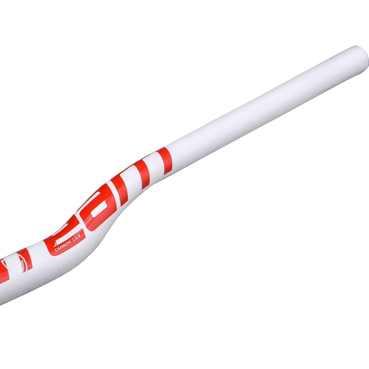 Manubrio da Mountain Bike in Fibra di Carbonio da 31,8 mm, Rialzo MTB, Compatibile con Le Misure 580/600/620/640/660/680/700/720/740/760 mm (Colore: Bianco, Misura 580 mm)