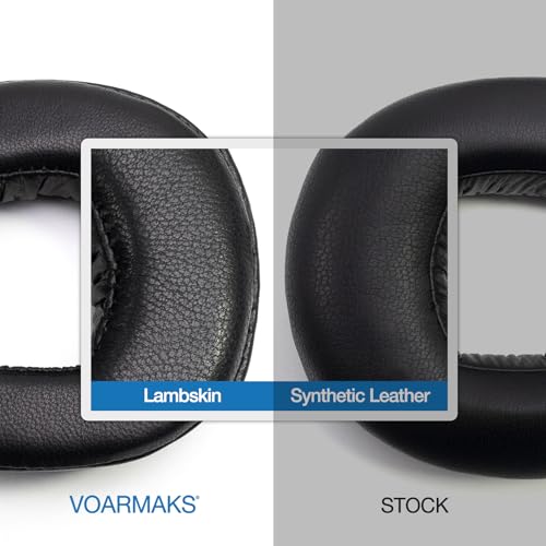 Almohadillas para auriculares de espuma de cuero real de piel de oveja compatibles con Sennheiser PXC550 PXC550-II MB 660 PXC 480 serie miniatura 3
