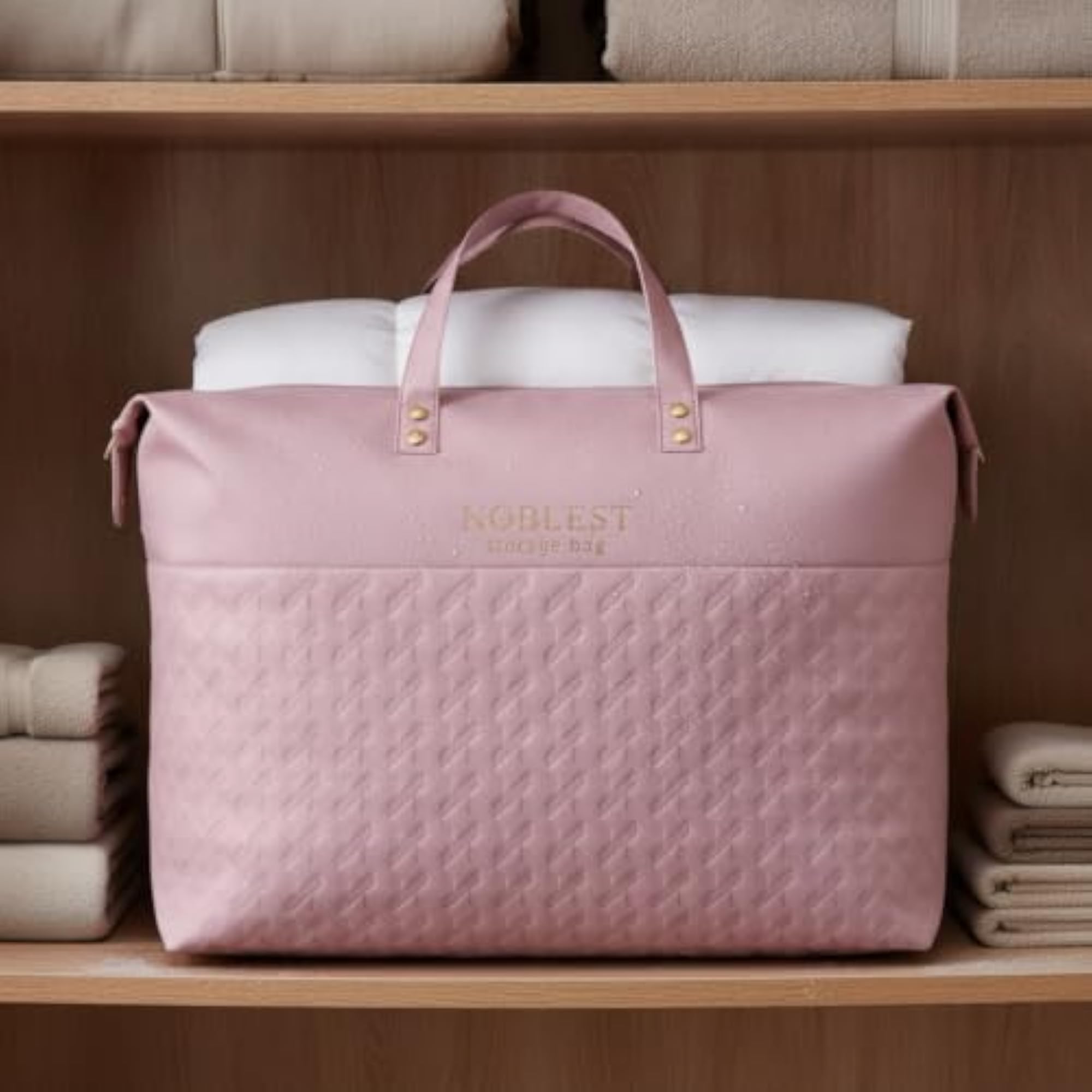 Large Capacity Quilt Storage Bag with Zipper and Handle