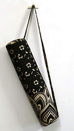 Yoga Mat Bag w/Shoulder Strap (Black Gold )