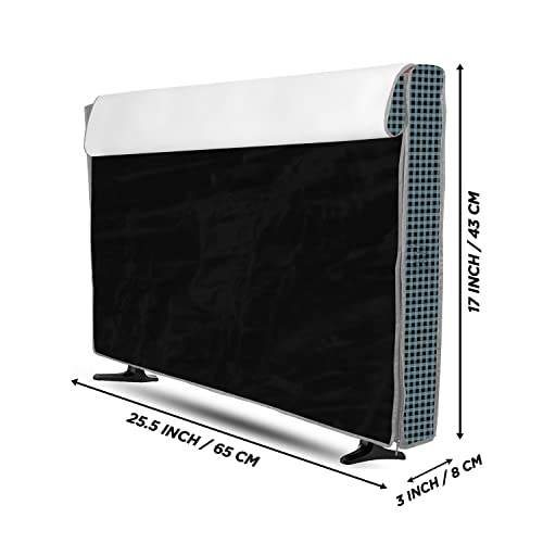 Image of Transparent LCD /LED T.V Protector Cover with Zipper Enclosure for 26 Inch Suitable for All Major Brand & Model (Color-Black, Size-25.5.3x17 Inches)