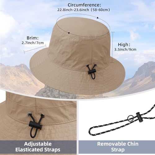 Durio-Waterproof-Bucket-Hat-for-Women-UPF-50-Sun-Hat-UV-Protection-Packable-Rain-Hats-for-Women-Lightweight-Hiking-Hat