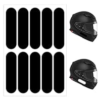 10 Stück Reflektoren Aufkleber, Schwarz Reflektierende Aufkleber Motorrad Reflektor Reflektoren Fahrrad Reflektierendes Klebeband für Motorradhelm Helm Nacht Sichtbarkeit Signalisierung Motorrad