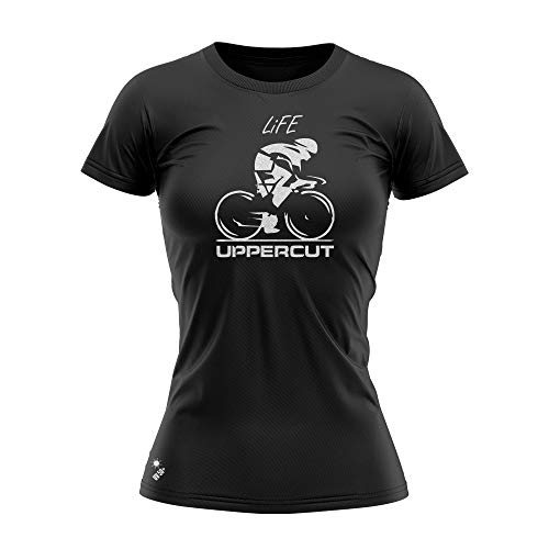 Camisa Dry Fit Uppercut Life Bc Feminino, Preta e branca, M