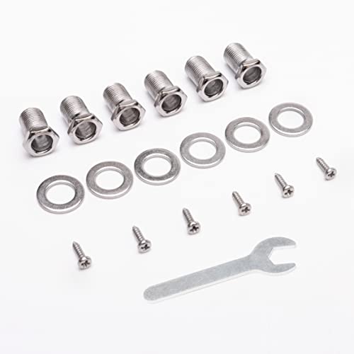 Vis de montage guitare Fender Swhmc argent pour basse Jazz Bass et PB