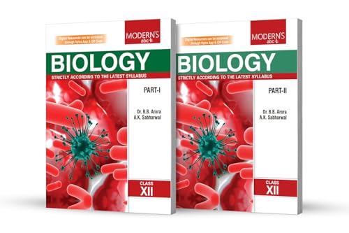 Image of MOD ABC PLUS OF BIOLOGY CLASS-12 (PART-1 & 2) BB ARORA & AK SABHARWAL (2025)