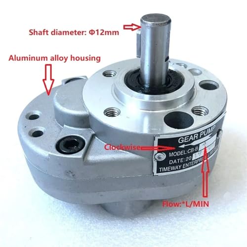 Pompe à engrenages CB-B10F hydraulique basse pression 2.5Mpa pour système de lubrification