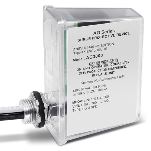 HVAC AG3000 Surge Protector 120/240V Watertight Enclosure