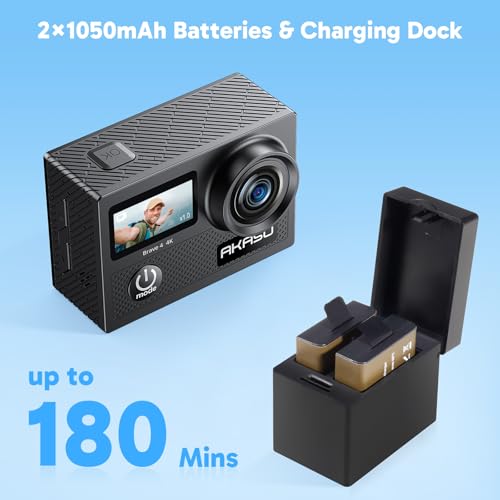 Akaso BRAVE4 Brave 4 4K30Fps 20Mp Wifi Action Camera Ultra Hd With Eis 131Ft Waterproof Camera Remote Control 5Xzoom Underwater Camcorder thumb #5