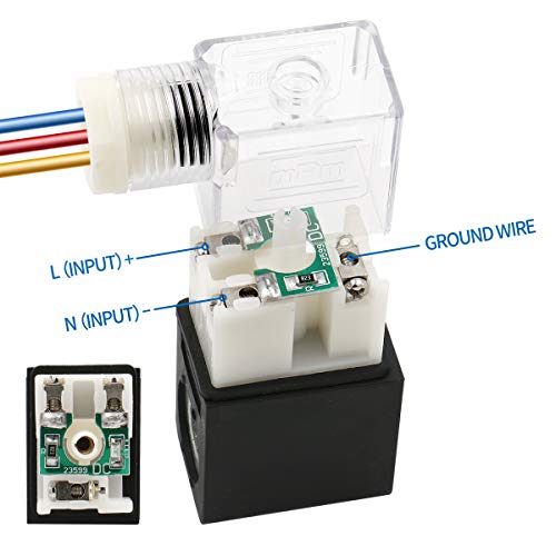 Baomain 3/2-Wege-Magnetventil 3V210-08, Pneumatisch, DC 12V, Mit Schnellbefestigung