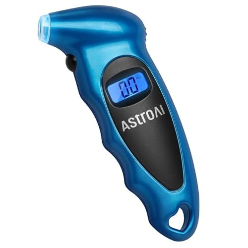 AstroAI Digital Tire Pressure Gauge 0-150PSI Calibrated to ANSI B40.7 +/-1PSI, Accurate in 0.1 Increments, 4 Units for Car Truck Bicycle with Backligh